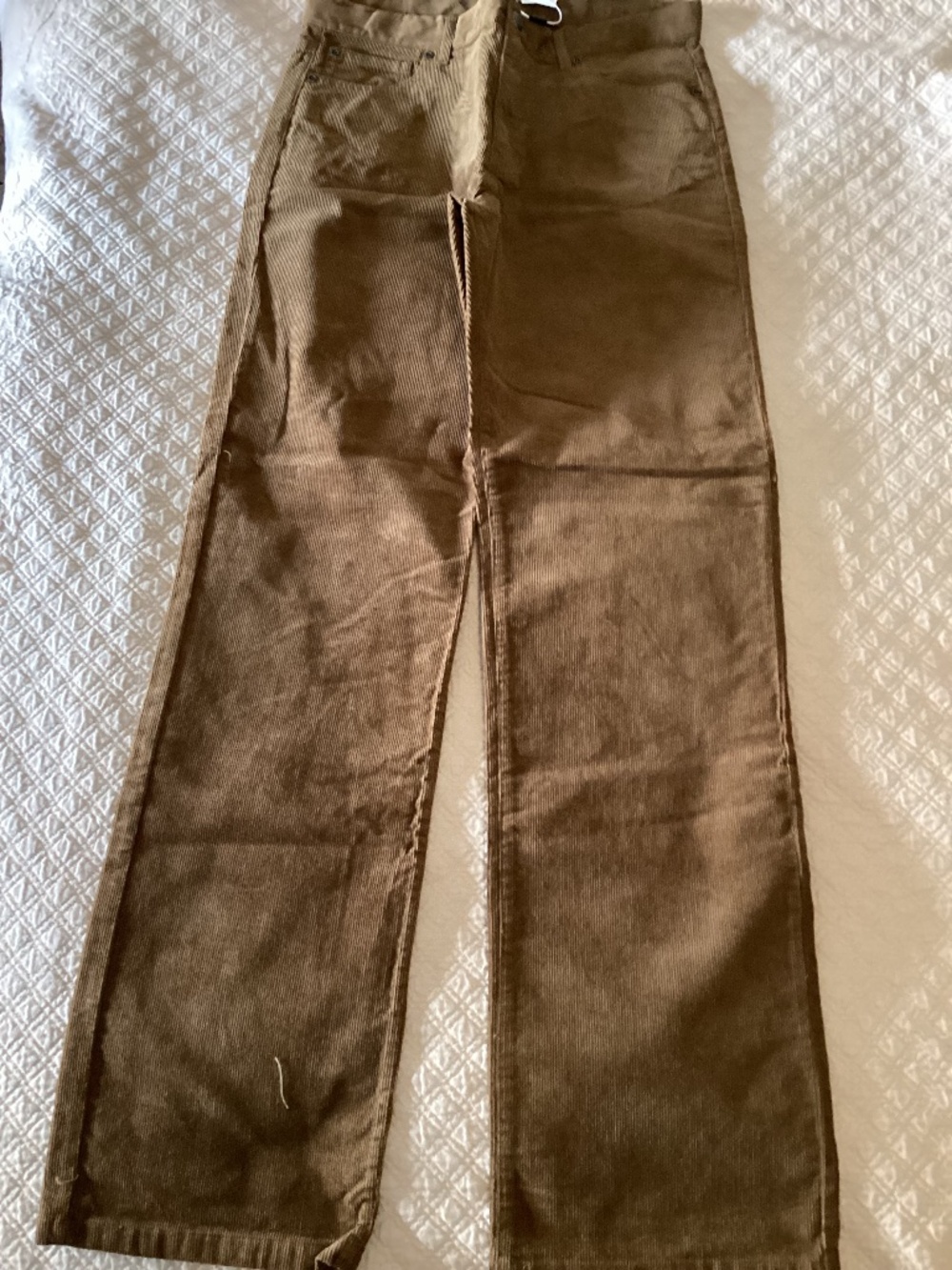 Janie and Jack new with tags boys size 18 brown corduroy straight fit